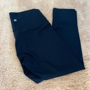 Navy Lululemon 21” Leggings